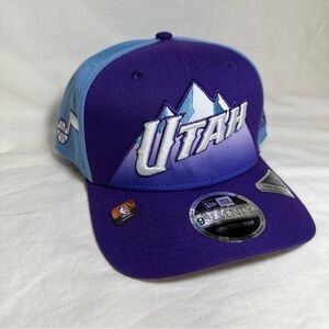 New Era Utah Jazz Purple 2024/25 City Edition 9SEVENTY Stretch-Snap Hat Men's